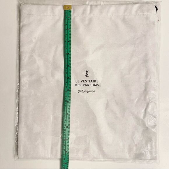 YSL Yves Saint Laurent Le Vestiaire Des Parfum Pouch Dust Bag New White Luxury - Picture 6 of 6